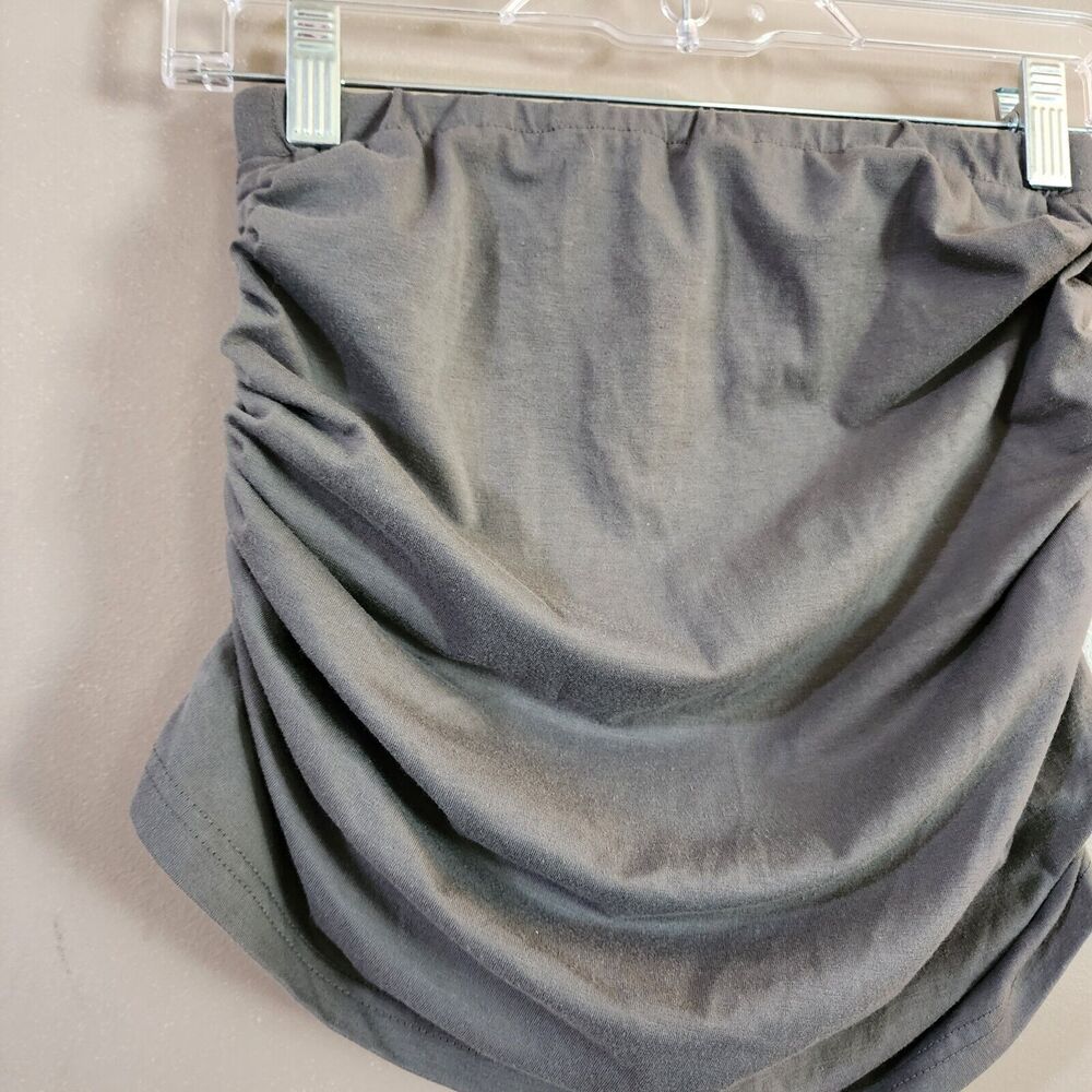Set of 2 Romwe Womens Strapless Tube Tops Size M S Purple Gray Ruched Sides - Picture 11 of 14